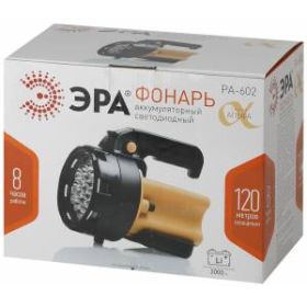 PA-602 Фонарь ЭРА прожектор АЛЬФА [19xLED, литий 3Ач, ЗУ 220V+12V, карт] (8/144) ‎