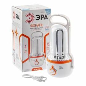 KA65SU Фонарь ЭРА Акку 4V4Ah, 65xSMD, ЗУ 220V/12V, карт (12/120) ‎