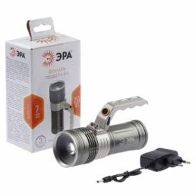 PA-804 Фонарь ЭРА Фонарь-прожектор алюминиевый Эра [5Вт, рег фокус, литий 2,5Ач, коробка] (10/30/54 ‎