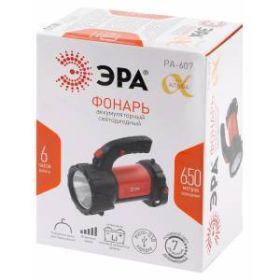 Светодиодный фонарь ЭРА PA-607 прожектор АЛЬФА [8 Вт, литий, поворотная ручка, аккумуляторный] ‎