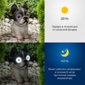 SL-RSN14-BULL ЭРА Садовый светильник на солнечной батарее, полистоун, цветной, 14 см (24/288) ‎