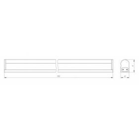 LLED-01-16W-6500-W ЭРА Линейный светодиодный светильник с выключателем 16Вт 6500К L1172мм (25/800) ‎