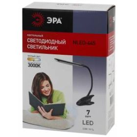 ЭРА наст.светильник NLED-445-7W-BK черный (16/192) ‎