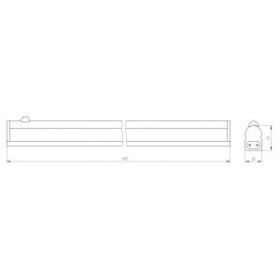 LLED-02-16W-4000-MS-W ЭРА Линейный светодиодный светильник с датчиком 16Вт 4000К L1172мм (25/450) ‎