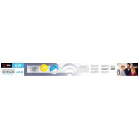 LLED-02-04W-4000-MS-W ЭРА Линейный светодиодный светильник с датчиком дв. 4Вт 4000К L311мм (25/1050) ‎