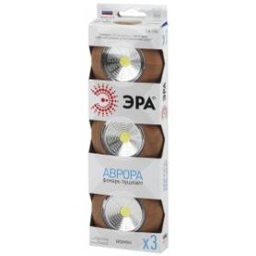 SB-506 Фонарь ЭРА NEW пушлайт "Аврора" [COB, 3xAAA, дерево, 3шт в кор] (8/48/1440) ‎