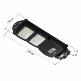 ЭРА Консольный светильник на солн. бат.,SMD, 40W, с датч. движ., ПДУ, 700lm, 5000К, IP65 (6/126) ‎