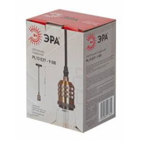 PL13 E27 - 9 GB Подсветка ЭРА Накладной, цоколь Е27, провод 1 м, цвет медь (60/360) ‎