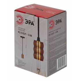 PL13 E27 - 3 GB Подсветка ЭРА Накладной, цоколь Е27, провод 1 м, цвет медь (60/360) ‎
