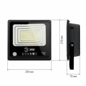 ЭРА Прожектор светодиодный уличный на солн. бат. 100W, 1200 lm, 5000K, с датч. движения, ПДУ, IP65 ( ‎