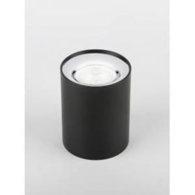 OL1 GU10 BK/CH Подсветка ЭРА накладной, GU10, D80*100мм, черный/хром (50/900) ‎