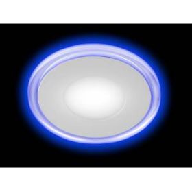 LED 3-9 BL Светильник ЭРА светодиодный круглый c cиней подсветкой LED 9W 220V 4000K (40/800) ‎