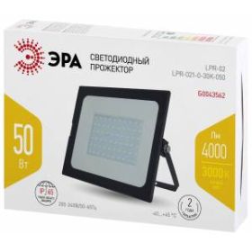 Прожектор светодиодный уличный ЭРА LPR-021-0-30K-050 50Вт 3000К 4000Лм 183х131х36 ‎