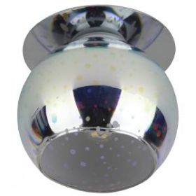 DK88-3 Светильник ЭРА декор "3D звездный дождь" G9,220V, 35W, серебро/мультиколор (50/700) ‎