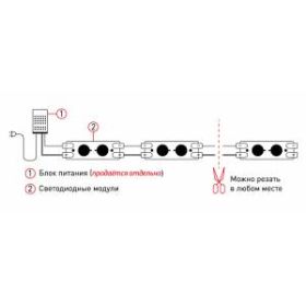 ЭРА LED модули MZ2835-02-12V-2835-IP65-5m-6500 (50/1500) ‎