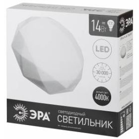 Светильник потолочный светодиодный ЭРА Классик без ДУ SPB-6 "Sparkle" 12-4K 12Вт 4000К 980Лм ‎