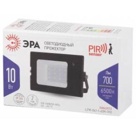 Прожектор светодиодный уличный ЭРА LPR-041-1-65K-010 10Вт 6500К 700Лм датчик нерегулируемый ‎