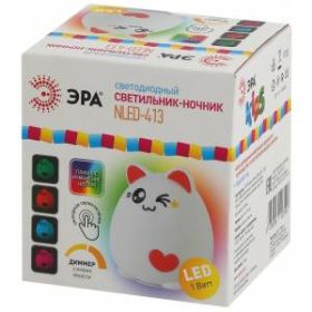 ЭРА светильник-ночник NLED-413-1W-P белый с розовым (30/60/360) ‎