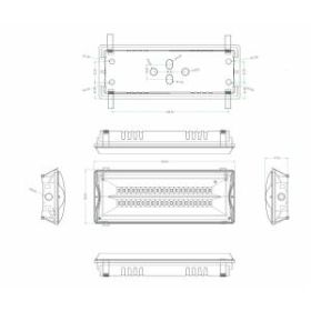 Аварийный светильник светодиодный ЭРА DPA-301-0-65 непостоянный 40LED 3ч IP65 NiCD ‎