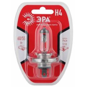 ЭРА Автолампа Н4 12V 55W P43t BL (лампа головного света) (10/100/1200) ‎