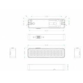 Аварийный светильник светодиодный ЭРА DBA-101-0-20 непостоянный 30LED 5ч IP20 ‎