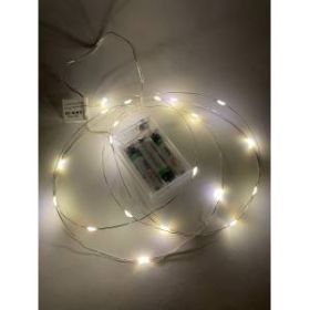 ENIN-2B ЭРА Гирлянда LED Нить 2 м теплый свет, АА, IP20 (100/4800) ‎