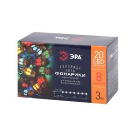 ENIN-3F ЭРА Гирлянда LED Нить Фонарики 3 м мультиколор, 220V, IP20 (36/720) ‎