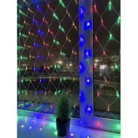 ENIS-01M ЭРА Гирлянда LED Сеть 1,8 м*1,5 м мультиколор, мультирежим, 220V, IP20 (60/540) ‎