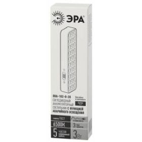 Аварийный светильник светодиодный ЭРА DBA-102-0-20 непостоянный 30LED 5ч IP20 выход ‎