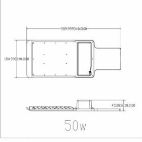 Уличный светильник ЭРА SPP-503-0-50K-050 50Вт 5000К 5000Лм КСС "Ш-с" DOB-SMD 48мм ‎