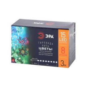 ENIN-3Z ЭРА Гирлянда LED Нить Цветы 3 м мультиколор, 220V, IP20 (36/864) ‎