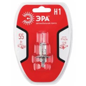ЭРА Автолампа Н1 12V 55W P14,5s BL (лампа головного света, противотуманные огни) (10/100/2700) ‎