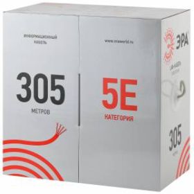 ЭРА Кабель витая пара F/UTP 4x2x24 AWG Cat5e CU PVC 305 м (21) (21) ‎