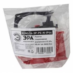 ЭРА Розетка стационарная внутренняя 415 3Р+РЕ+N 16А 380В IP44 (20/120/1440) ‎