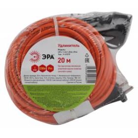 ЭРА Удлинитель силовой UPx-1-2x1-20m-IP44 в бухте б/з 20м 1 гн ПВС 2х1 (10/240) ‎