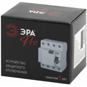 ЭРА Pro Устройство защитного отключения NO-902-64 УЗО ВД1-63 3P+N 80А 30мА (45/810) ‎