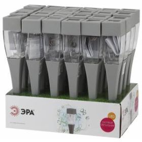 SL-SS38-GLOW-2 ЭРА Садовый светильник на солнечной батарее, сталь, пластик, серый, 38 см (48/1152) ‎