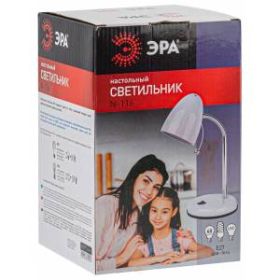 ЭРА наст.светильник N-116-Е27-40W-W белый (16/96) ‎