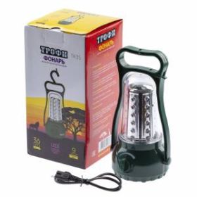 TK35 Фонарь Трофи Акку 4V3Ah, 35xLED, ЗУ 220V, карт (8/24/96) ‎