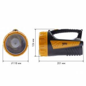 TSP3W Фонарь Трофи Акку 4V2Ah, 3W LED, ЗУ 220V, карт (8/24/96) ‎