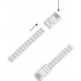 Джек ЭРА Simple RJ-1-S RJ-45 8P8C CAT 5e ‎