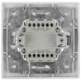 1-101-01 Intro Выключатель, 10А-250В, IP20, СУ, Plano, белый (10/200/2400) ‎
