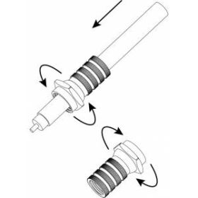 F-разъем ЭРА Simple RS-F-6 для кабеля RG-6 ‎