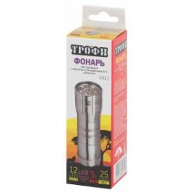 TM12 Фонарь Трофи 12xLED, алюм, 3хААА, карт (60/360/5400) ‎