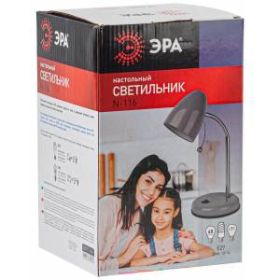 ЭРА наст.светильник N-116-Е27-40W-GY серый (16/96) ‎