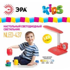 ЭРА наст.светильник NLED-437-7W-GR зеленый (12/72) ‎