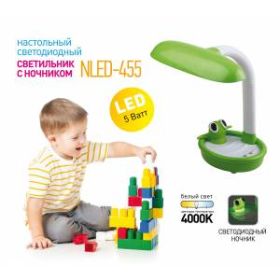 ЭРА наст.светильник NLED-455-5W-GR зеленый (12/48) ‎
