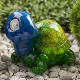ERAFYS01-06 ЭРА Садовый светильник Черепаха на солнечной батарее, полистоун, 13 см (24/192) ‎