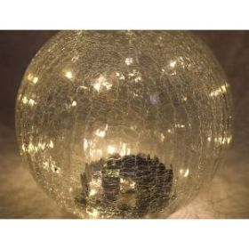 ERASF08-25 ЭРА Садовый светильник Шар на солнечной батарее, 20 LED 20 cм (8/32) ‎