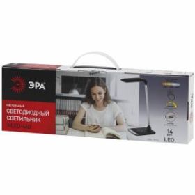ЭРА наст.светильник NLED-460-14W-BK-S черный с серебром (8/168) ‎